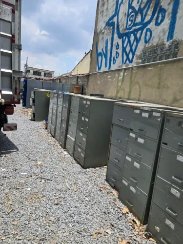 Arquiveiro de aco 4 gavetas organizador de metal chapa