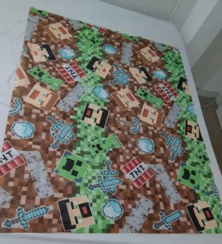 Cenário do Minecraft em TNT | Tam 1,10 x 1,40 