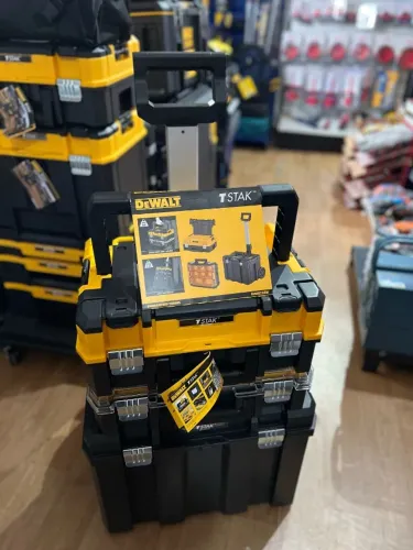 Caixas de Ferramentas Modulares Móvel com Rodas 3 Peças Tstak Dewalt DWST60404