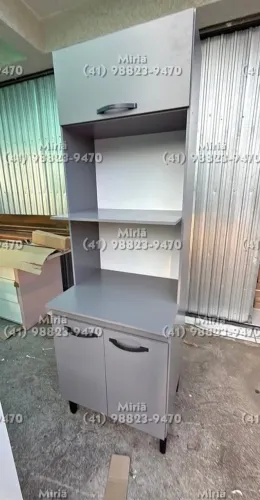 Torre Quente para 2 Fornos - 0,63m - Cor Cinza ?