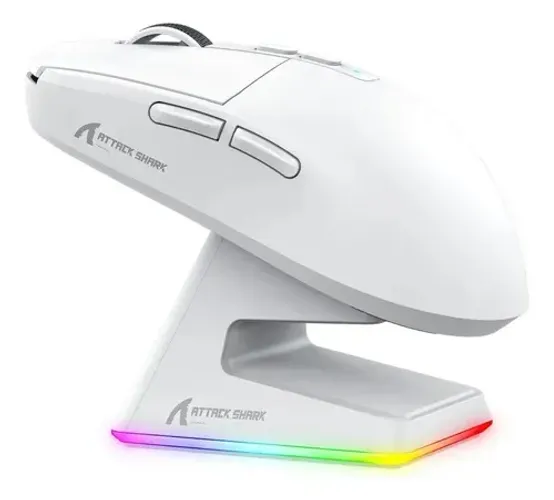 Mouse Gamer Bluetooth 2.4g Attack Shark X6 Com Dock