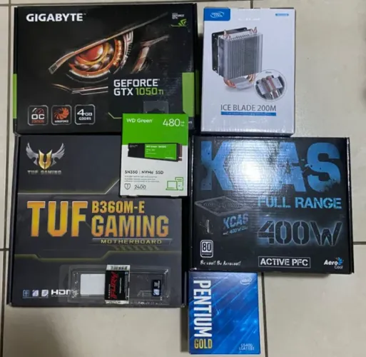 PC Gamer - Intel G5400 + Gigabyte GTX 1050 Ti - muito bem cuidado!