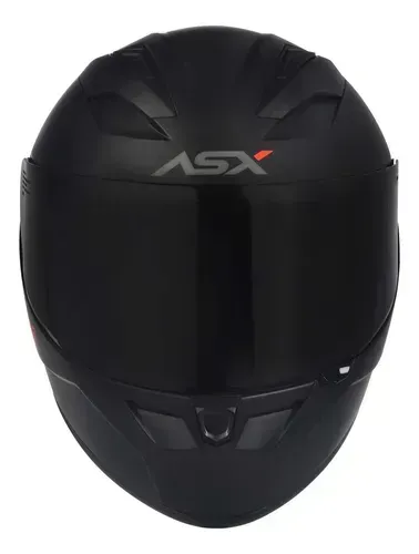 Capacete ASX modelo City preto fosco + viseira fumê - tamanho 59/60