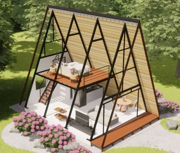 Chalé Suíço Estrutura Metálica