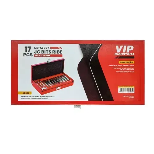 JOGO DE BITS RIBE C/17PCS VIP INDUSTRIAL