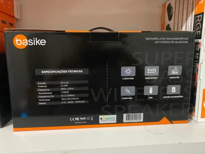 Caixa de Som Basike Super Speaker