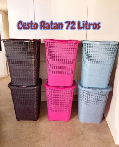 Cesto de roupa 72L