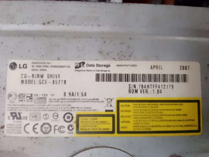 Leitor e gravador de CD LG interface IDE