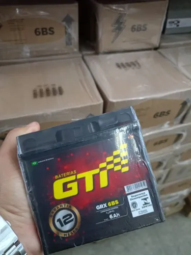 Bateria Gti 6ah Para Moto Honda/yamaha (1 Ano De Garantia)