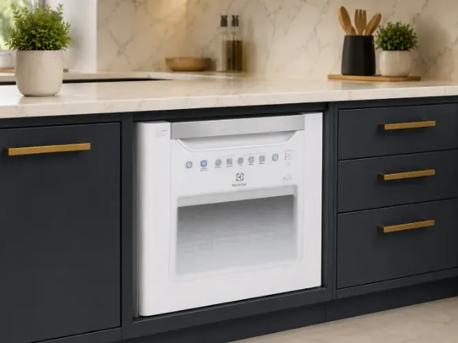 Máquina de lavar louça Electrolux LE08B - usada com pequena avaria