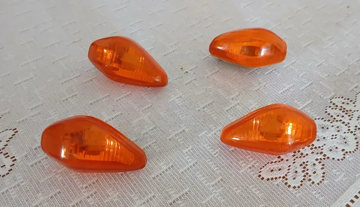 Setas cristal laranja original CG honda 