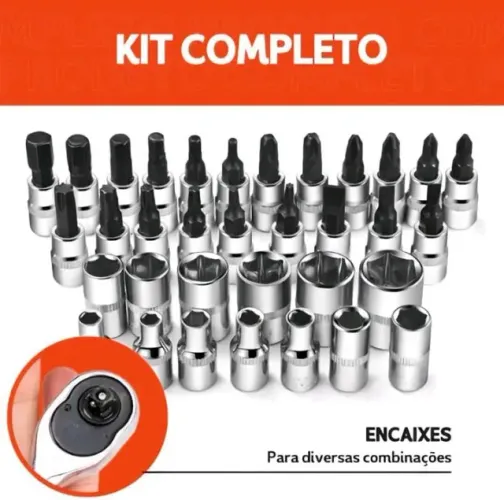 Maleta de Ferramentas Completa - Ideal para Carro, Moto e Bicicleta