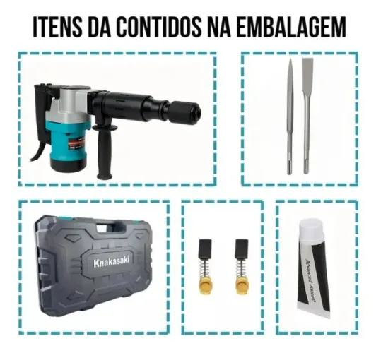 Martelete Rompedor Demolidor Nakasaki 10kg 1400w
