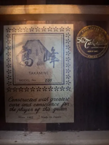 ABAIXOU!!!RARO!!! Violão Takamine E50 Clássico, série Jubileu, Japão, 2012, case original<br>