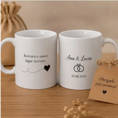 CANECA LEMBRANÇA DE CASAMENTO
