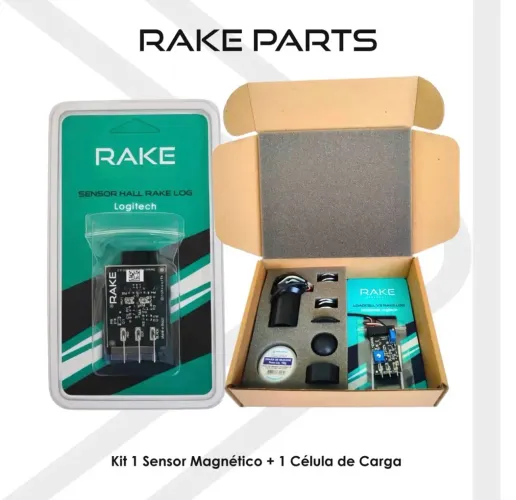 Kit 1 Hall Acelerador Rake + 1 Loadcell Freio V3 Rake
