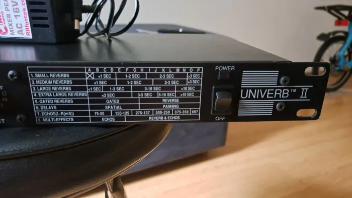 Processador Efeitos Peavey Univerb II Anos 80 Reverb, Delay - N  midiverb 2, yamaha spx