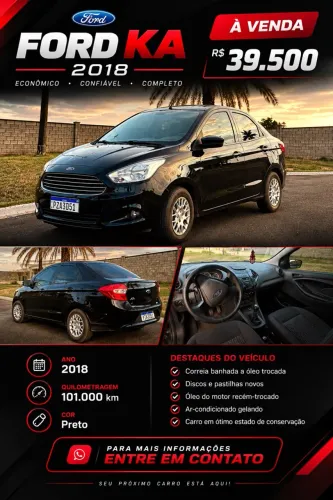 Ford KA+ Sedan 1.0 Tivct Flex 4P 2018