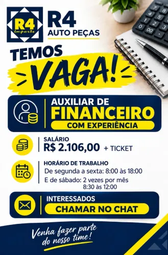 Auxiliar Financeiro com Experiência