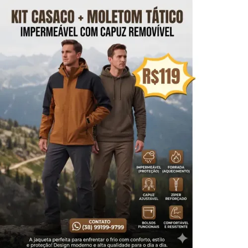 Kit Casaco + Moletom - Novo