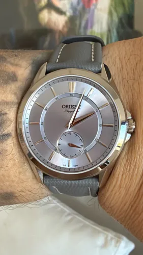 Orient Sapphire Small Seconds prateado - Original Full Set