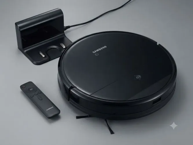 Aspirador Robô Samsung Powerbot-E 2-em-1 Completo (+ Kit de Reposição Extra Novo)