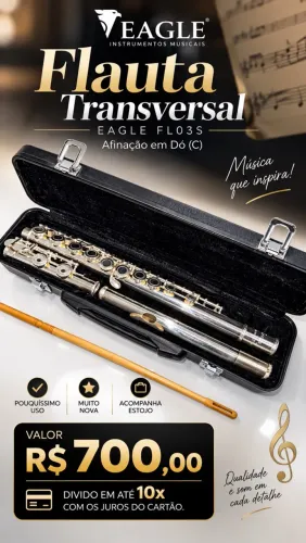 Flauta Transversal Eagle FL03S