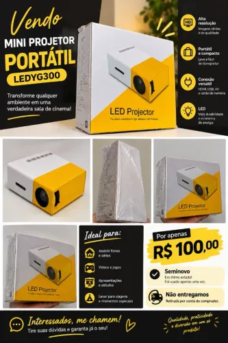 Mini Projetor Portátil LEDYG300