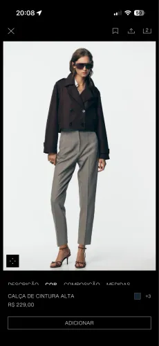 Calça social Zara P