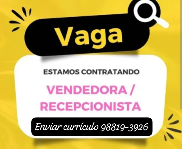 Recepcionista vendedora