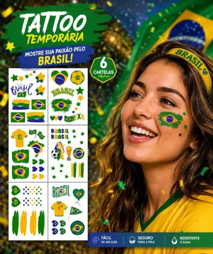 TATUAGEM TEMPORÁRIA BRASIL