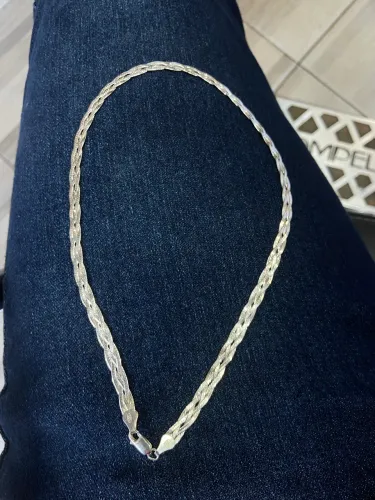Cordão de prata 4 fios 925