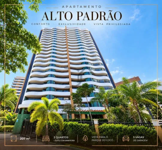 Apartamento de Alto Padrão com Vista Excelente para o Parque Cocó