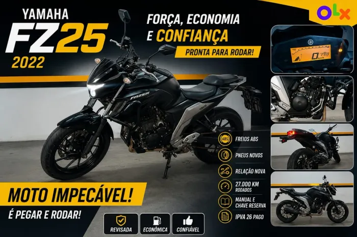 Fz25 abs (leia o anuncio)