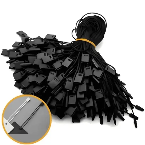 Lacre Segurança Etiqueta Tag Roupa Preto 1000 unidades