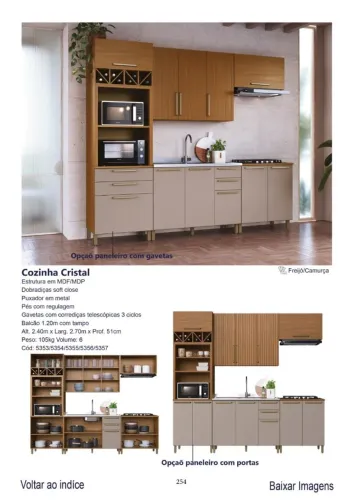 Armário de Cozinha CRISTAL - Modulação