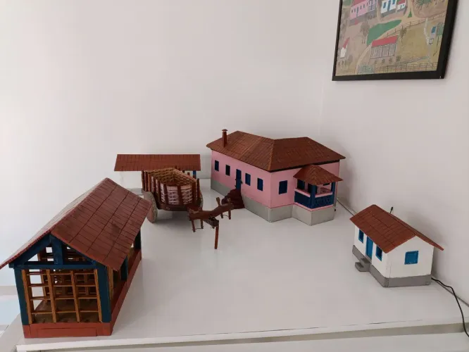 Mini fazenda estilo colonial feita à mão
