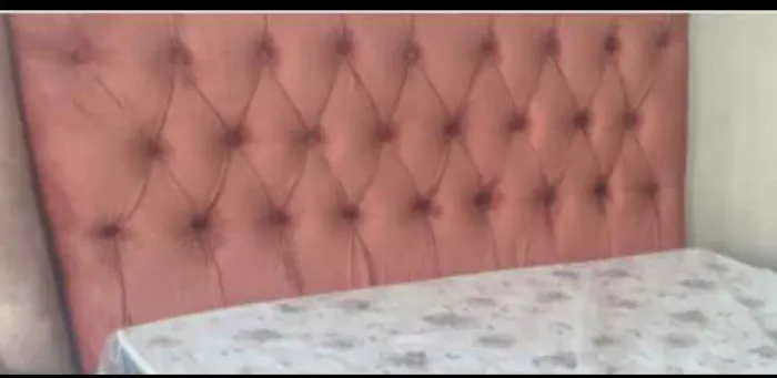 Cabeceira captonet 1.40 Larg veludo terracota 