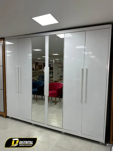 Guarda Roupa 6 Porta 100%MDF Pronta Entrega