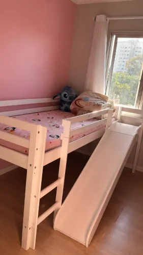Cama com escorregador solteiro