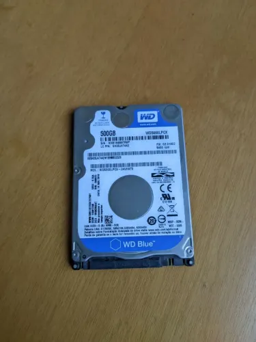 HD para computador e notebook WD BLUE 500GB 2,5'