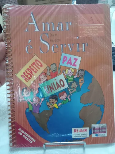 Livro didático lacrado 5° ano Amar e Servir ensino religioso