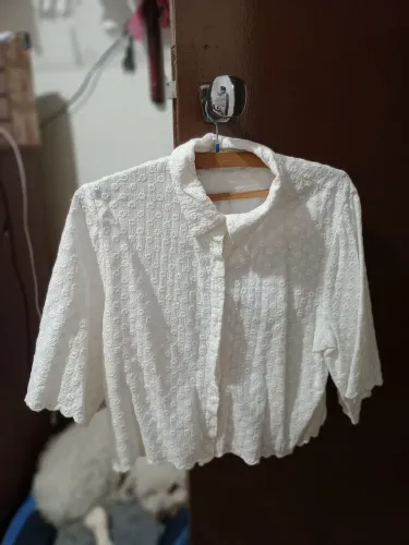 Blusa branca com manga