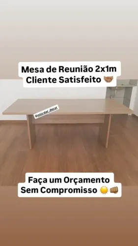 Mesa de Reunião 2x1 Nova na Caixa - Entrega e Monta na Hora