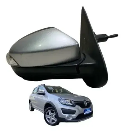 Retrovisor Manual Direito Renault Sandero 2015 A 2023