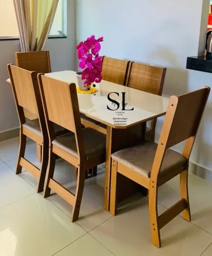 Mesa com 6 cadeiras - Promoção