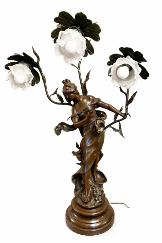 Luminária Escultura Art Nouveau