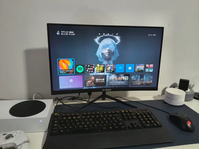 Monitor Gamer GT 24" Curvo 144Hz 1ms (Impecável)