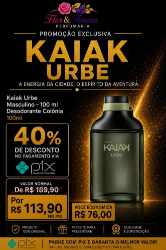 Kaiak Urbe Masculino - 100 ml - Desodorante Colônia