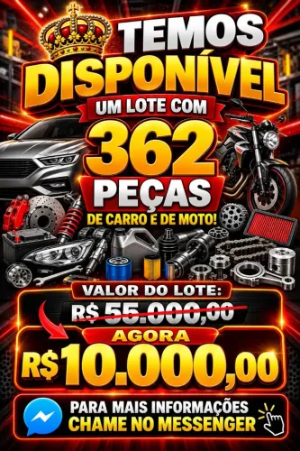 Lote de peças novas carro e moto